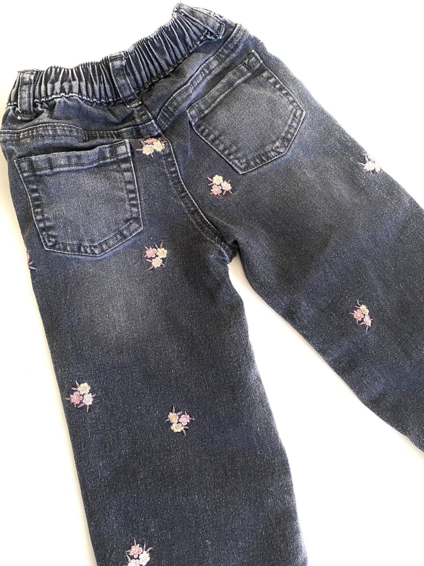 Black Flower Jeans (2YR)