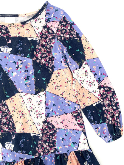 Patchwork Peplum Dress (3YR)