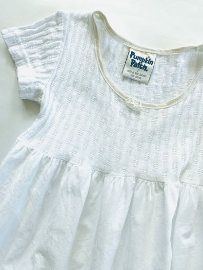 Vintage White Pumpkin Patch Dress (1YR)