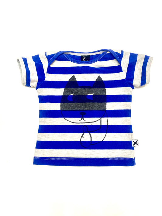 Minti Cat Bandit Tee (0-3m)
