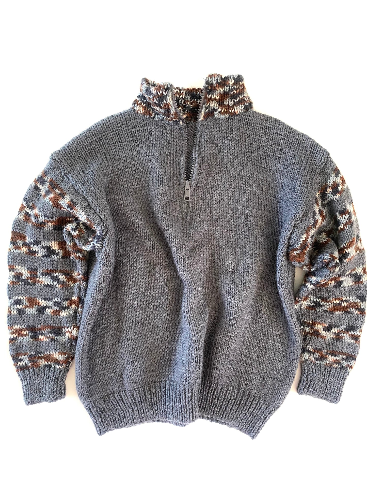Grey and Stripe Knit (5YR / 6YR)