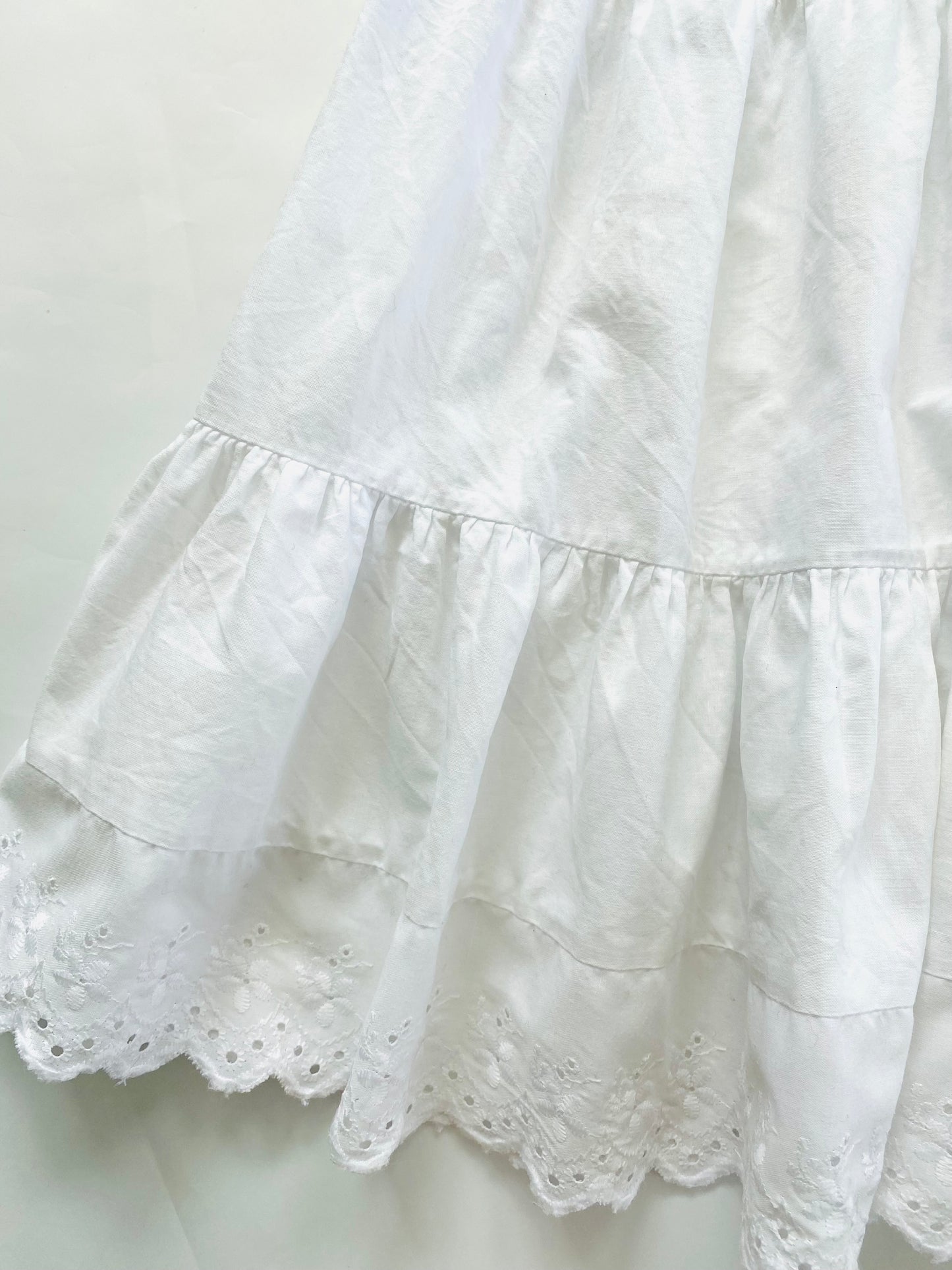 Vintage White Pumpkin Patch Dress (1YR)