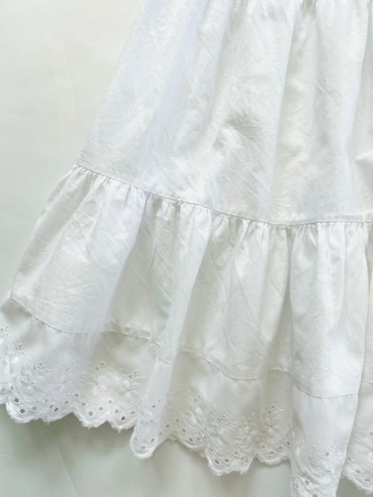 Vintage White Pumpkin Patch Dress (1YR)