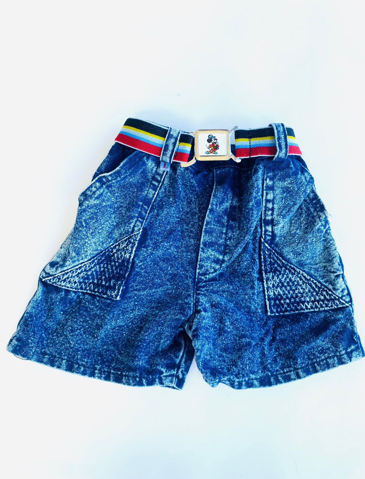 Mickey Mouse Belt Shorts (3-6m / 6-12m)