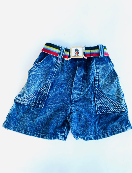 Mickey Mouse Belt Shorts (3-6m / 6-12m)