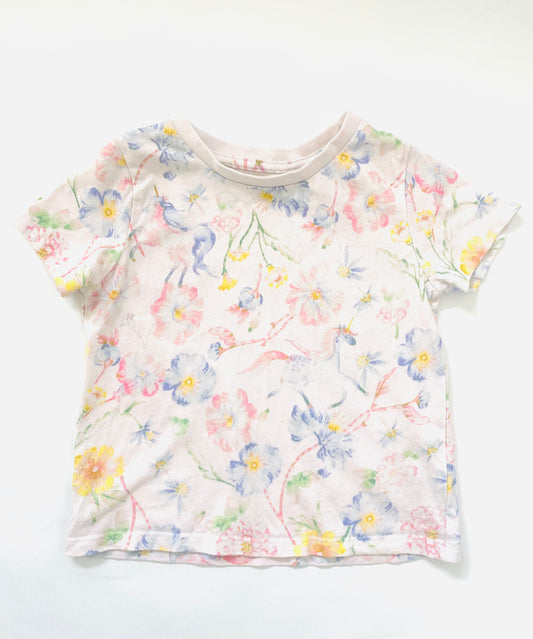 Next Unicorn and Flower Tee (4YR)