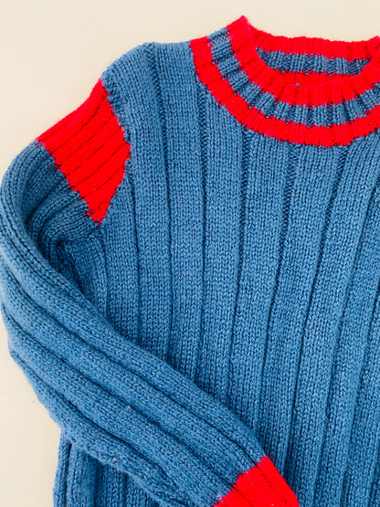 Blue and Red Knit (5YR / 6YR / 7YR)