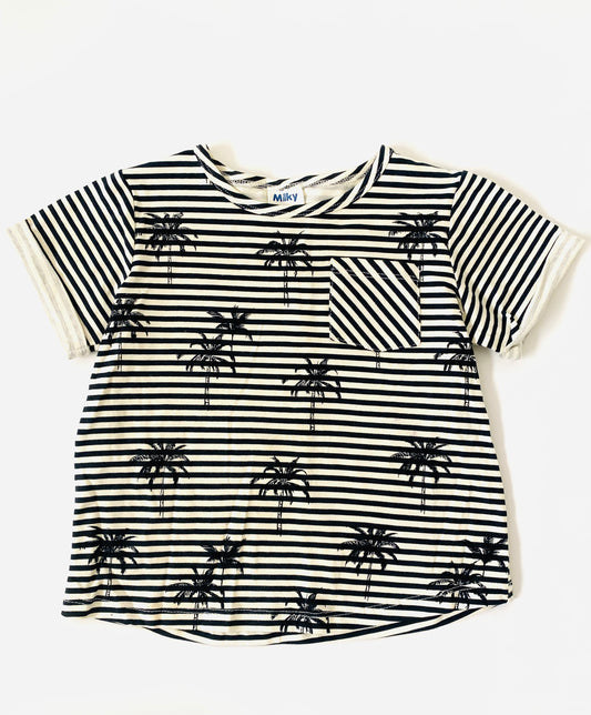 Milky Palm Tree Tee (4YR)