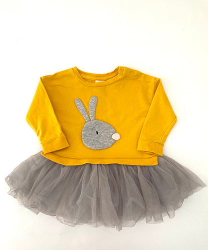 Seed Bunny Tulle Dress (6-12m)