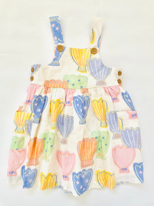 Jack & Milly Linen Dress and Bloomers (2YR)