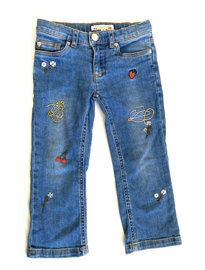 Bonjour Embroidered Jeans (4YR)